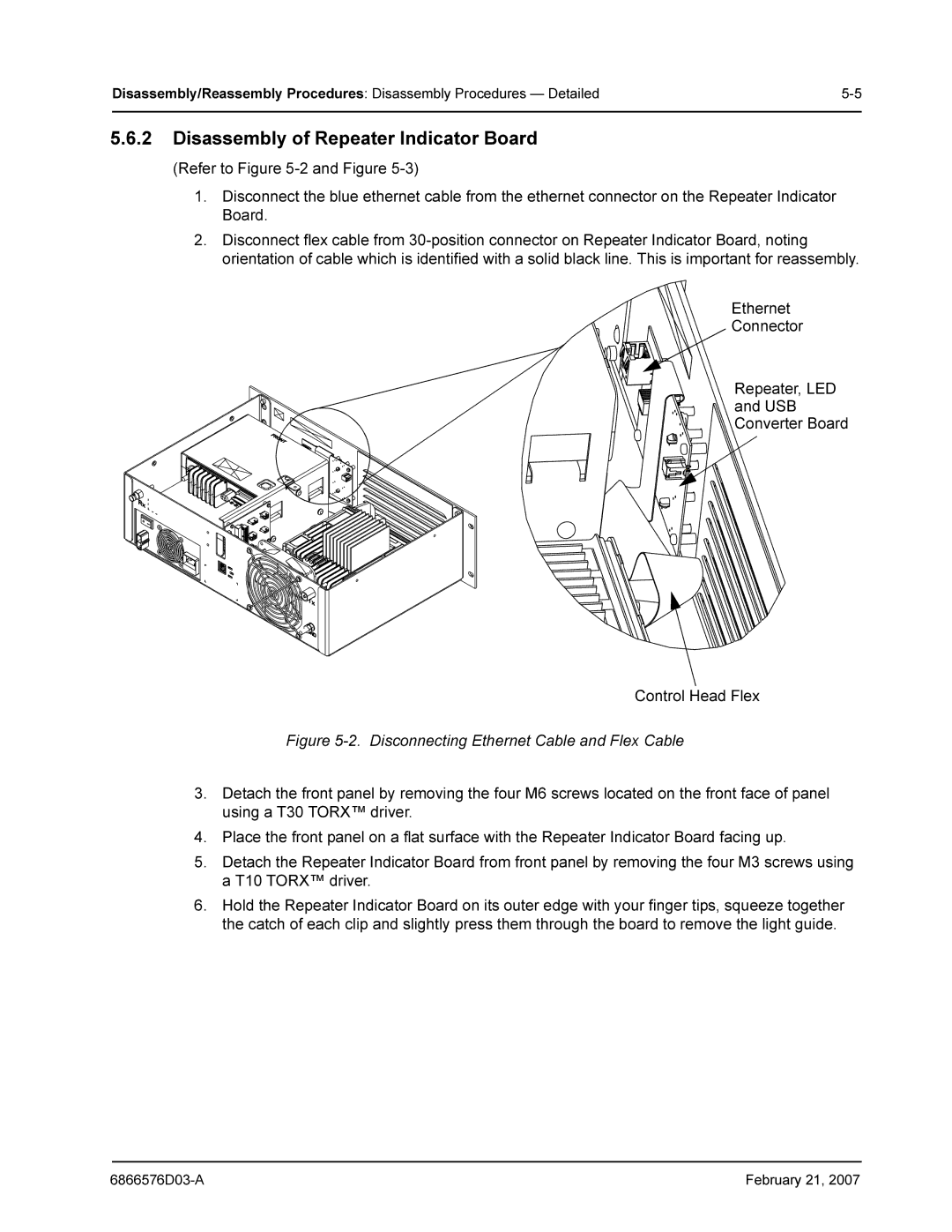 Motorola DR 3000 service manual Disassembly of Repeater Indicator Board 