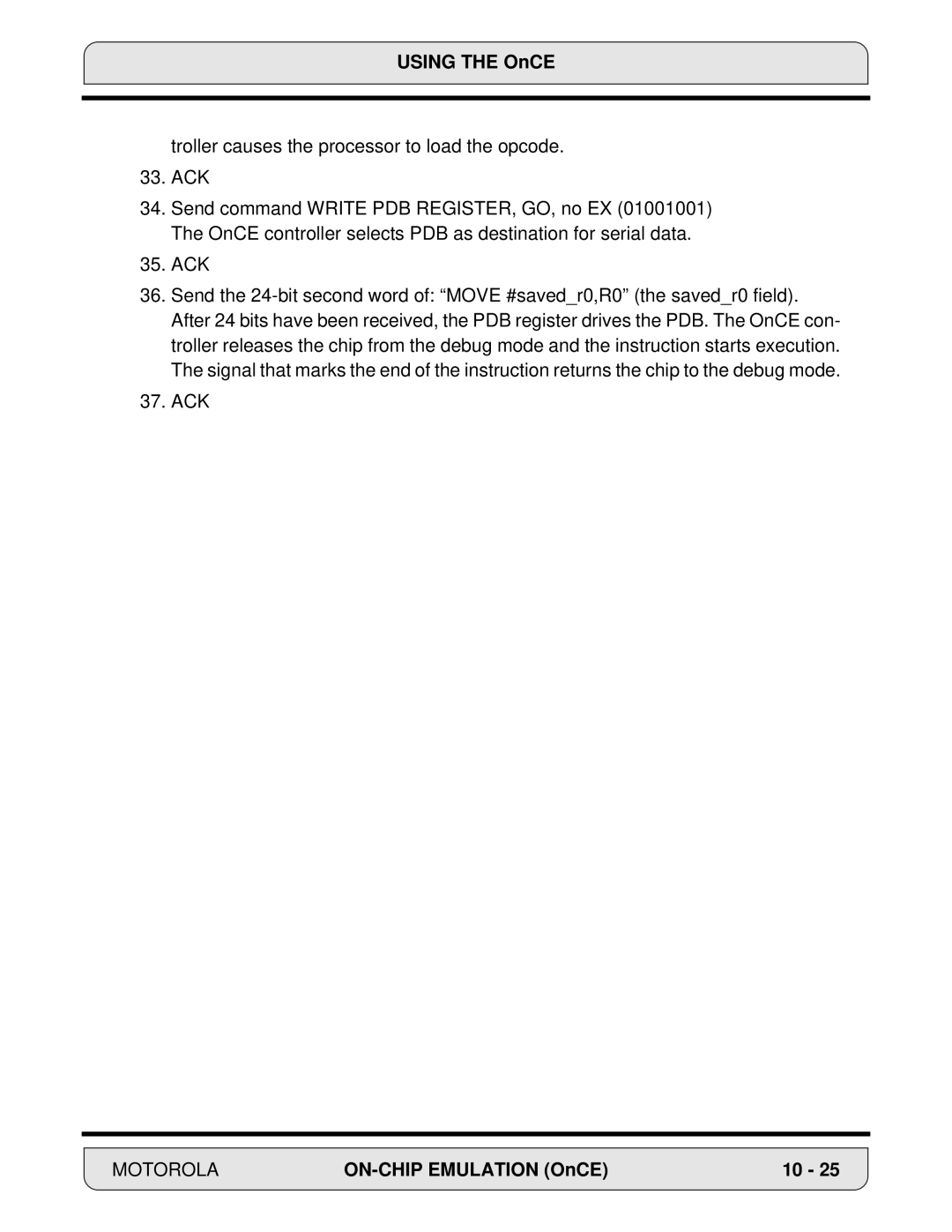 Motorola 24-Bit Digital Signal Processor, DSP56000 manual Motorola 