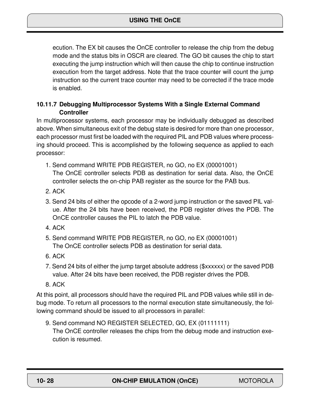 Motorola DSP56000, 24-Bit Digital Signal Processor manual Motorola 