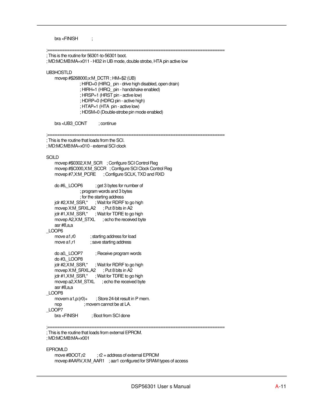 Motorola DSP56301 user manual LOOP8 