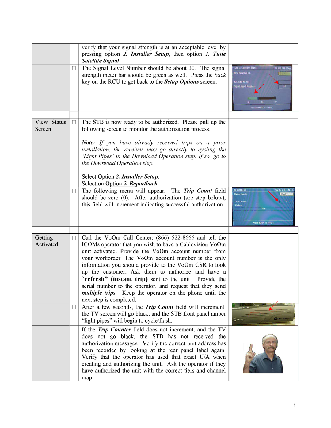 Motorola DSR 550 installation manual Select Option 2. Installer Setup 