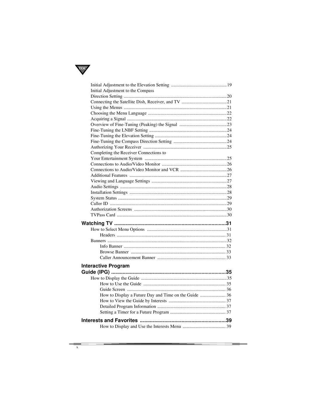 Motorola DSR405 manual Interactive Program 