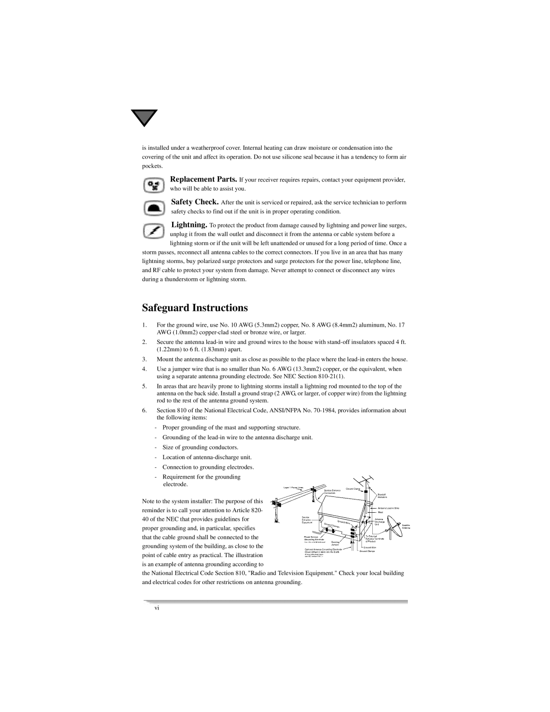 Motorola DSR405 manual Safeguard Instructions 