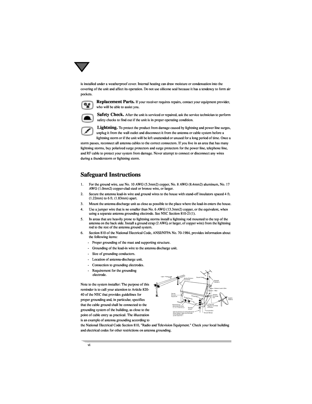 Motorola DSR405 manual Safeguard Instructions 