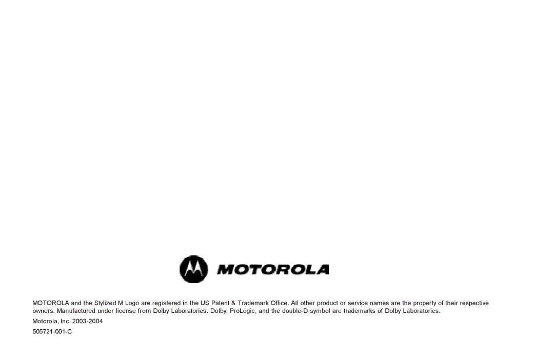 Motorola DSR500 manual 