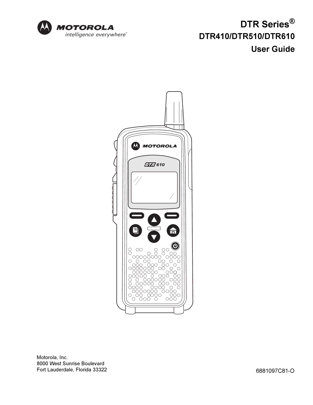 Motorola DTR610, DTR410, DTR510 manual DTR Series 