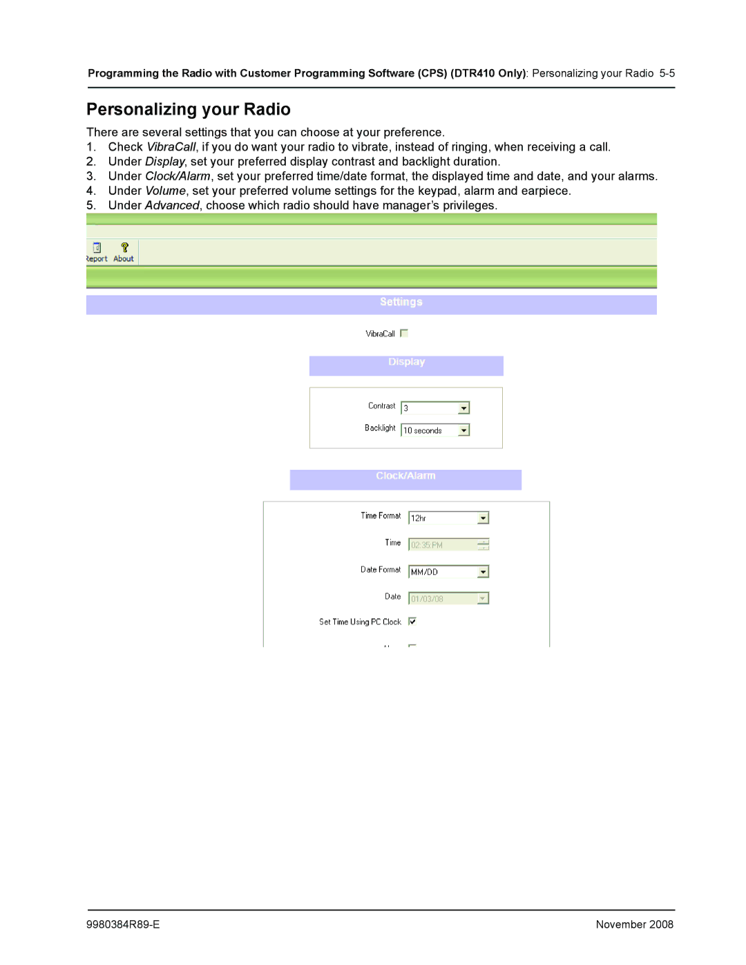 Motorola DTR410 manual Personalizing your Radio 