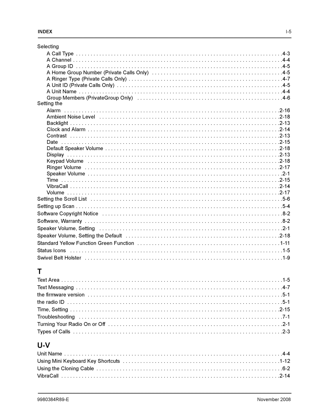 Motorola DTR410 manual Selecting 