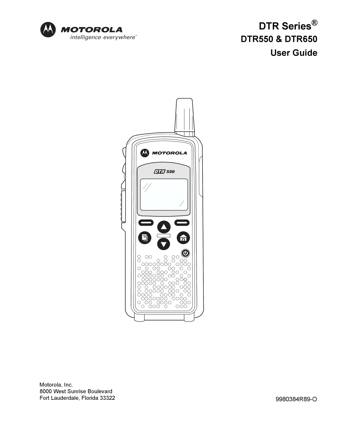 Motorola DTR550 manual DTR Series 