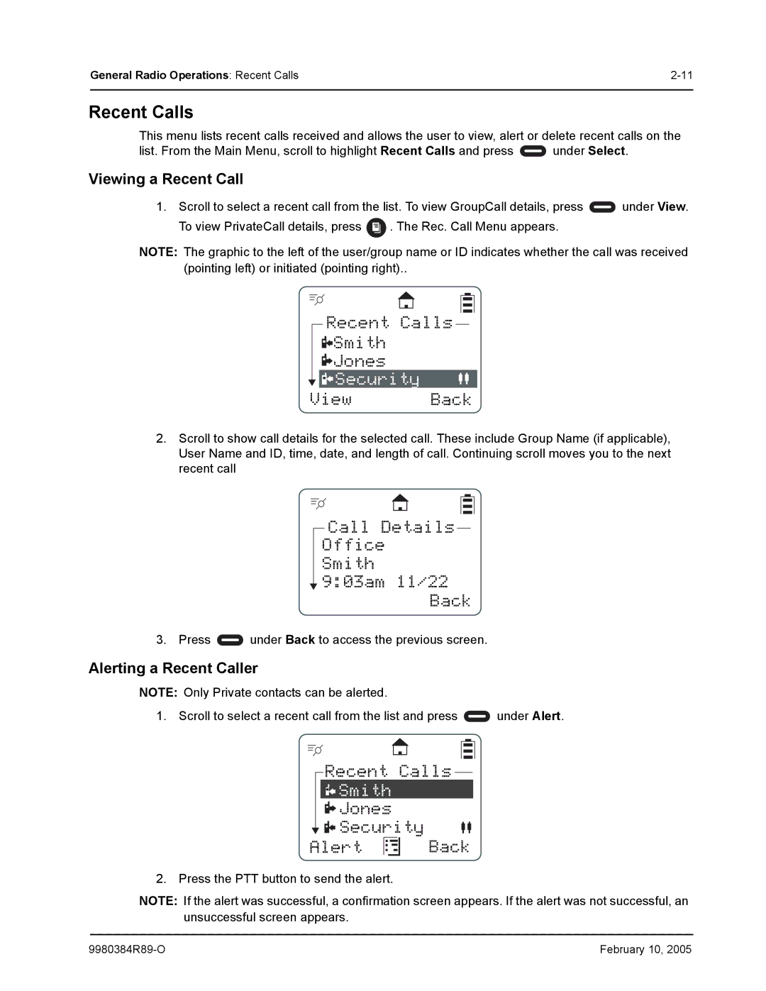 Motorola DTR650, DTR550 manual Security 