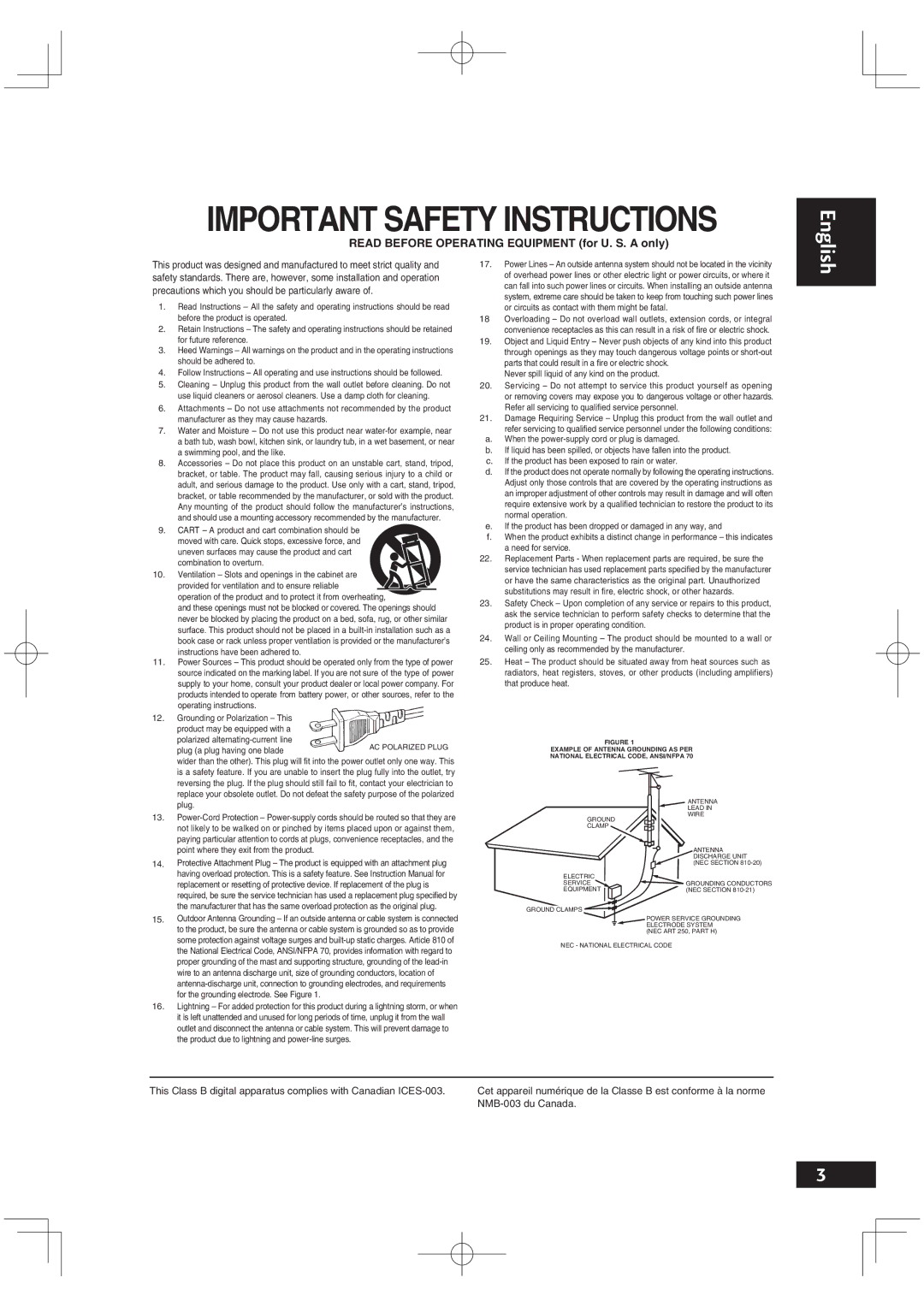 Motorola DV6001 warranty Important Safety Instructions 