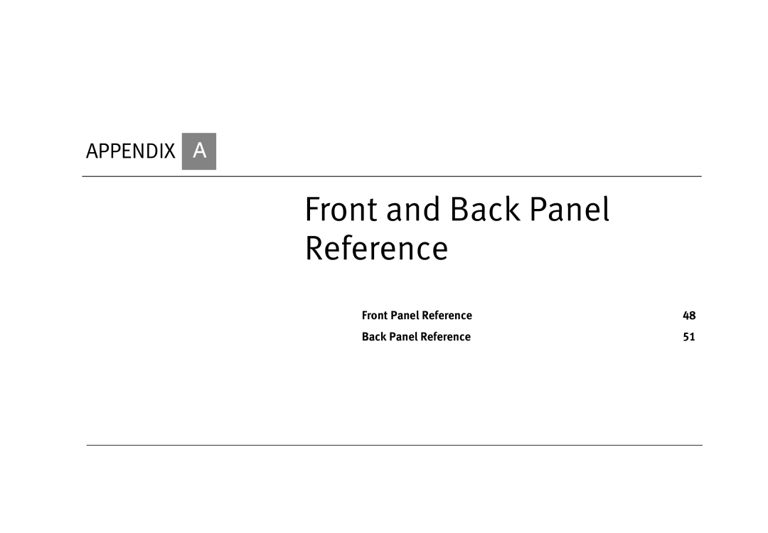 Motorola DVD operating instructions Front and Back Panel Reference, Front Panel Reference Back Panel Reference 