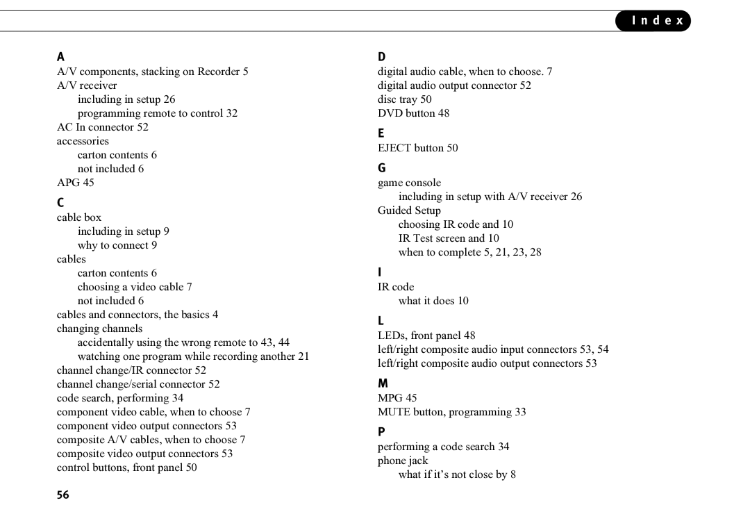 Motorola DVD operating instructions D e 