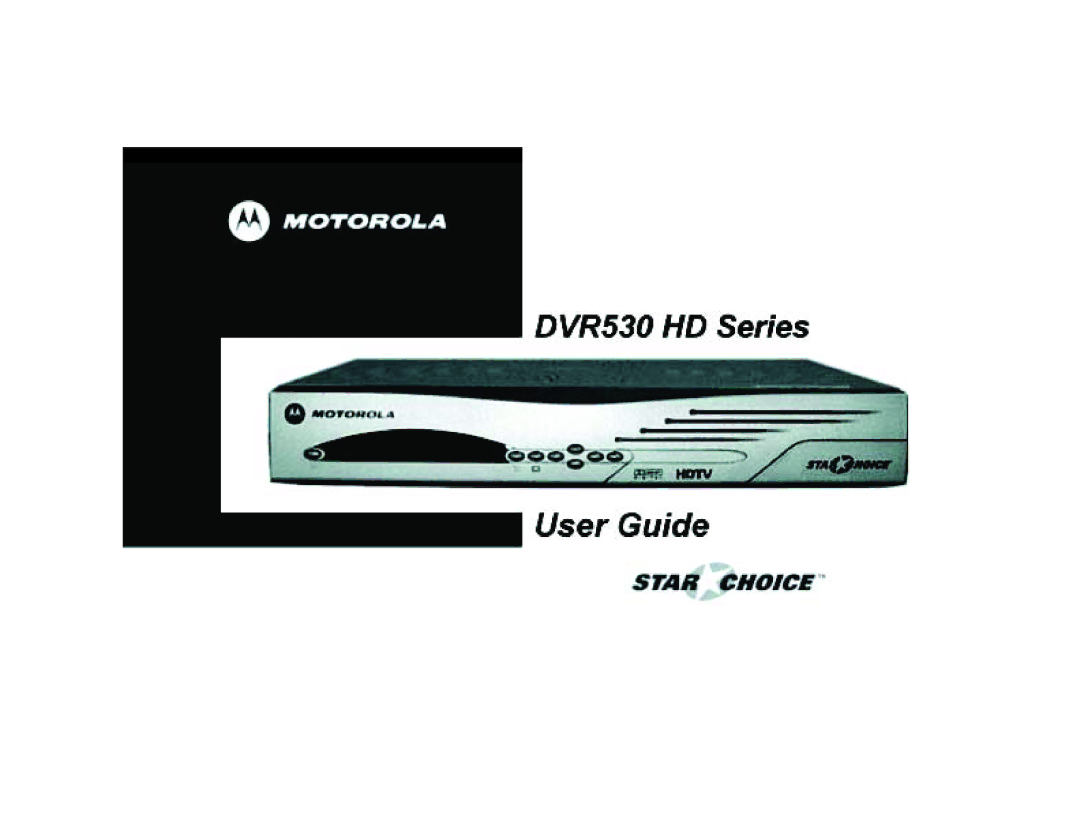 Motorola DVR530 manual 