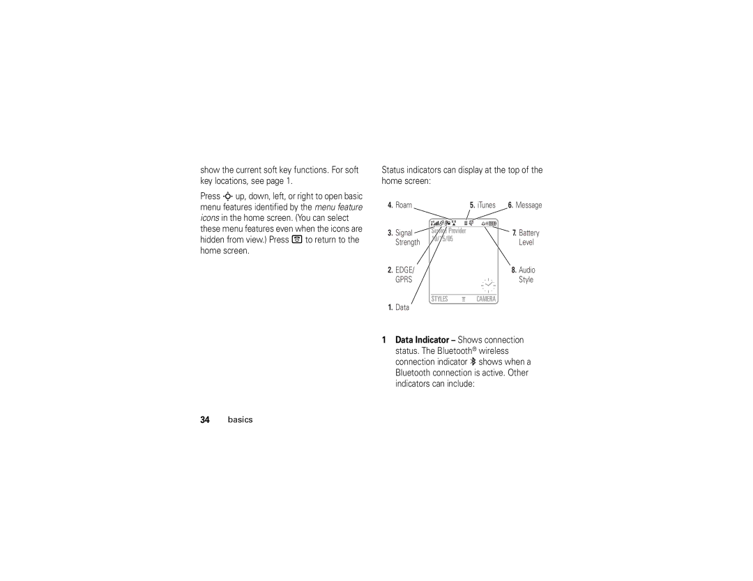 Motorola E1 user manual Stylescamera 