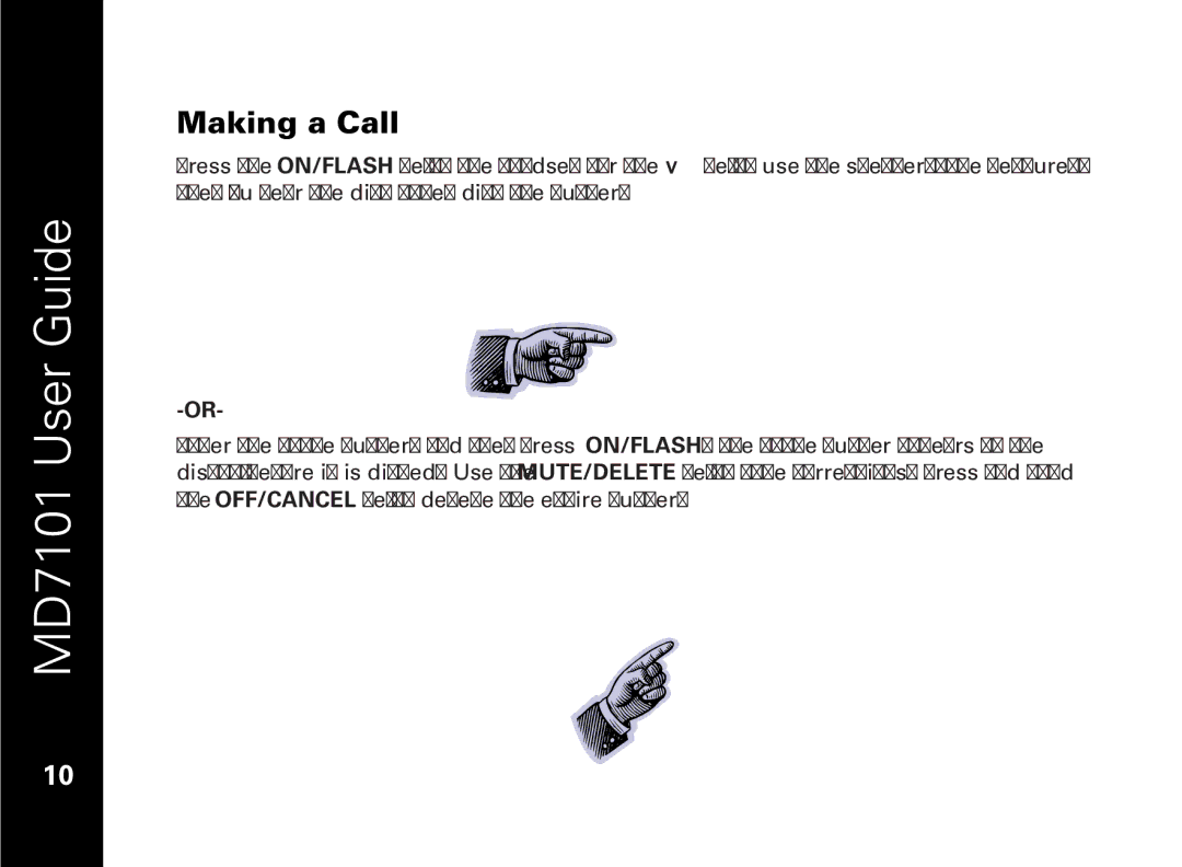 Motorola E51 Series manual Making a Call 