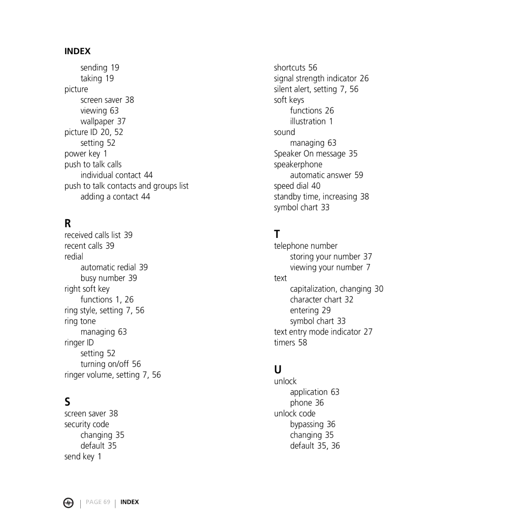 Motorola E816 manual Individual contact, Received calls list 39 recent calls 39 redial, Changing 35 default Send key 