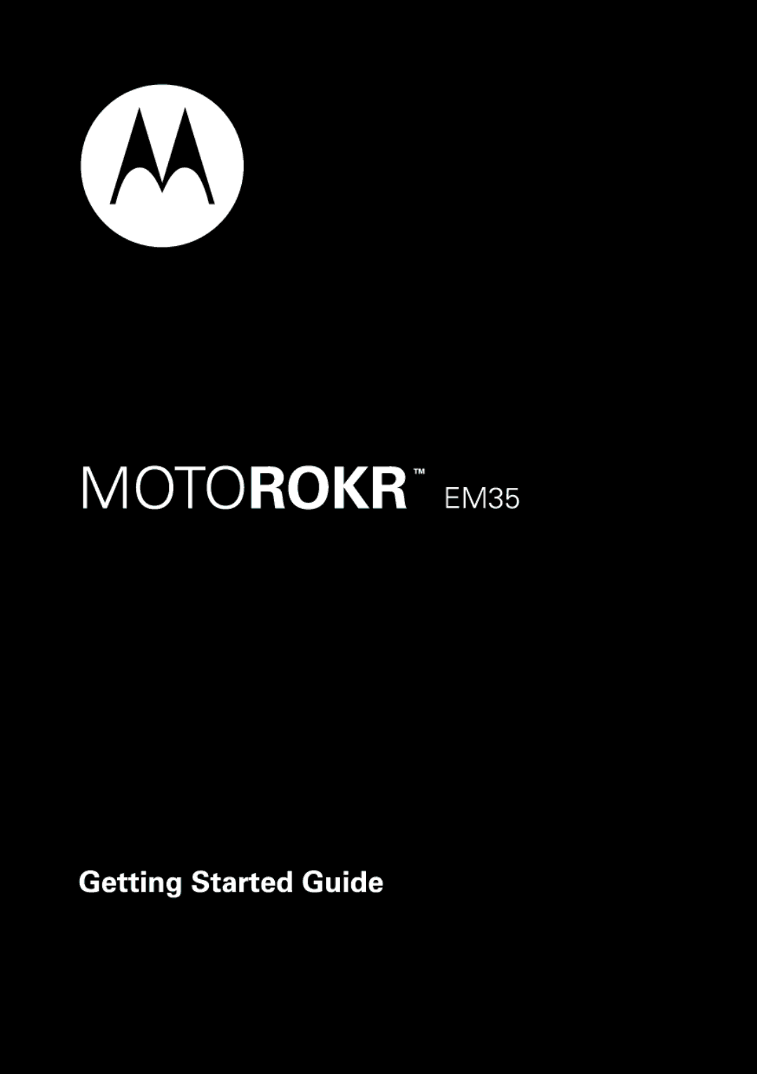 Motorola EM35 manual 