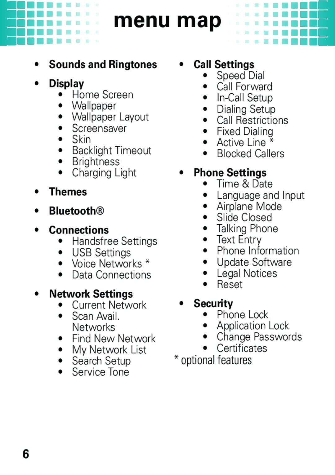 Motorola EM35 manual Themes Bluetooth Connections 