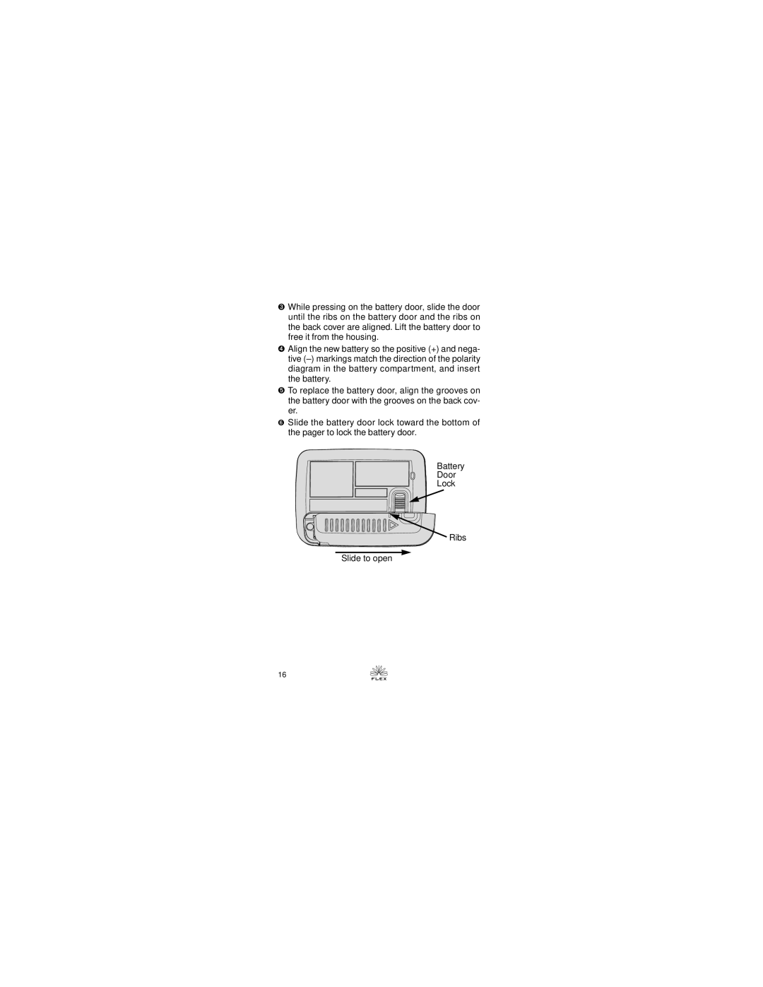 Motorola Express Xtra Express Xtra FLX Pager manual 16 e 