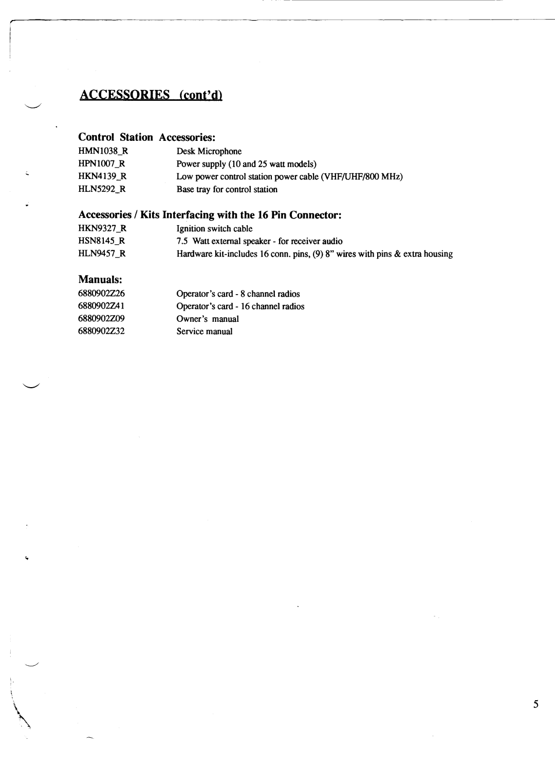 Motorola GM300 manual 