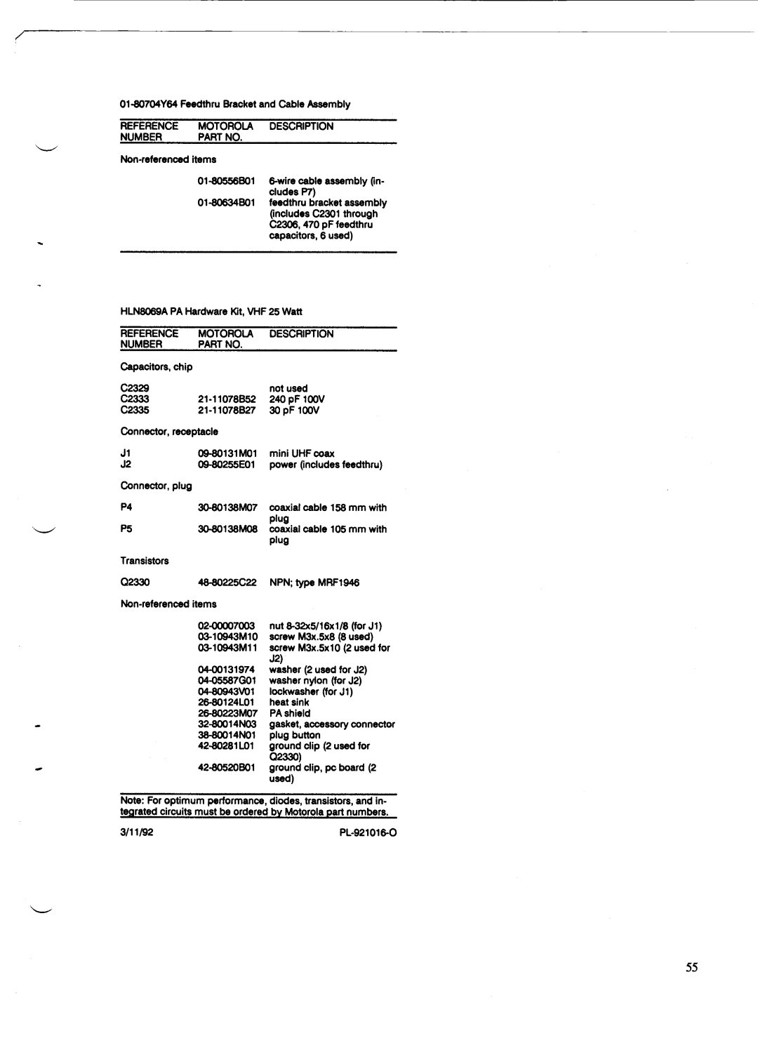 Motorola GM300 manual 