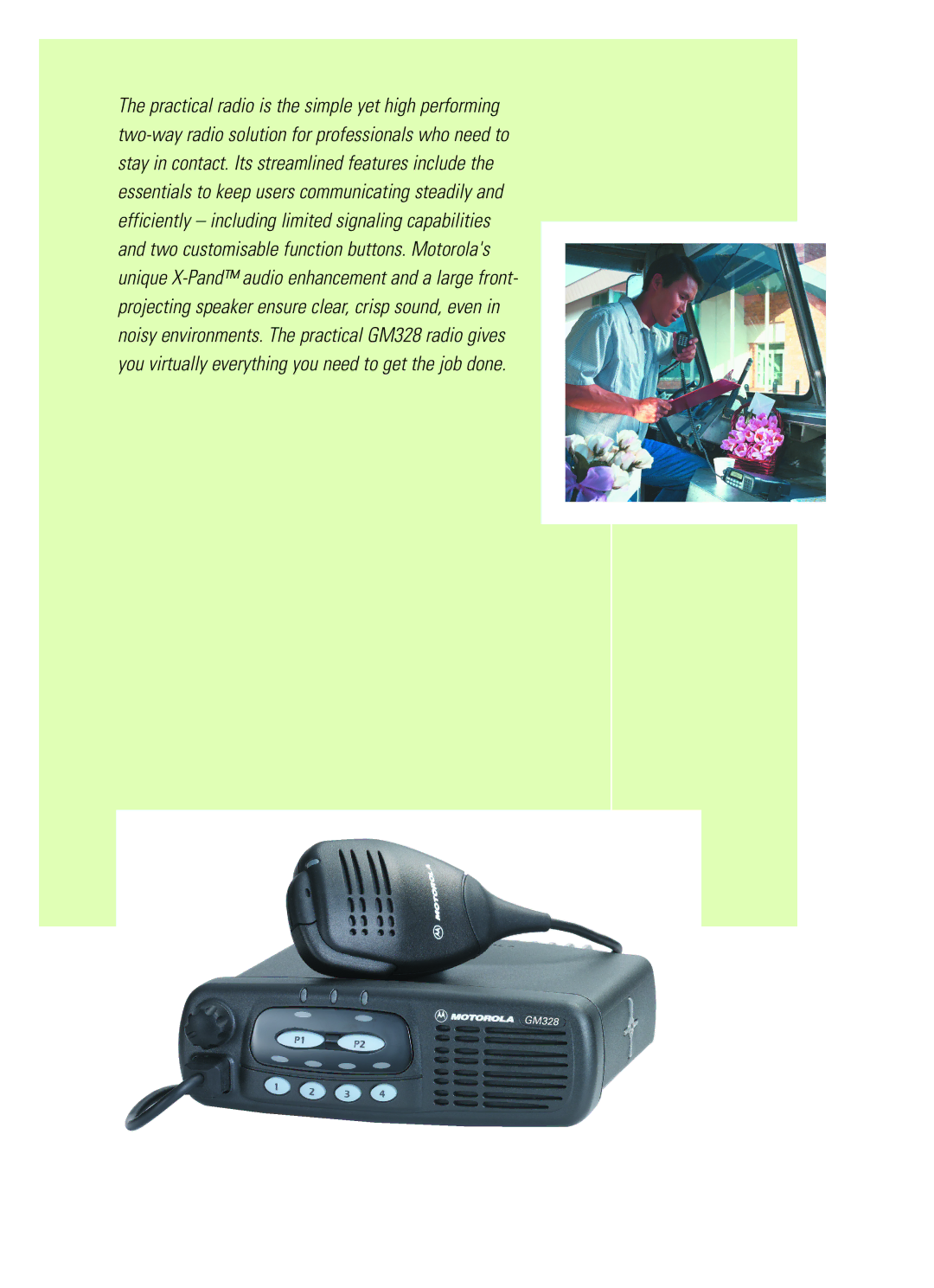 Motorola GM328 brochure 