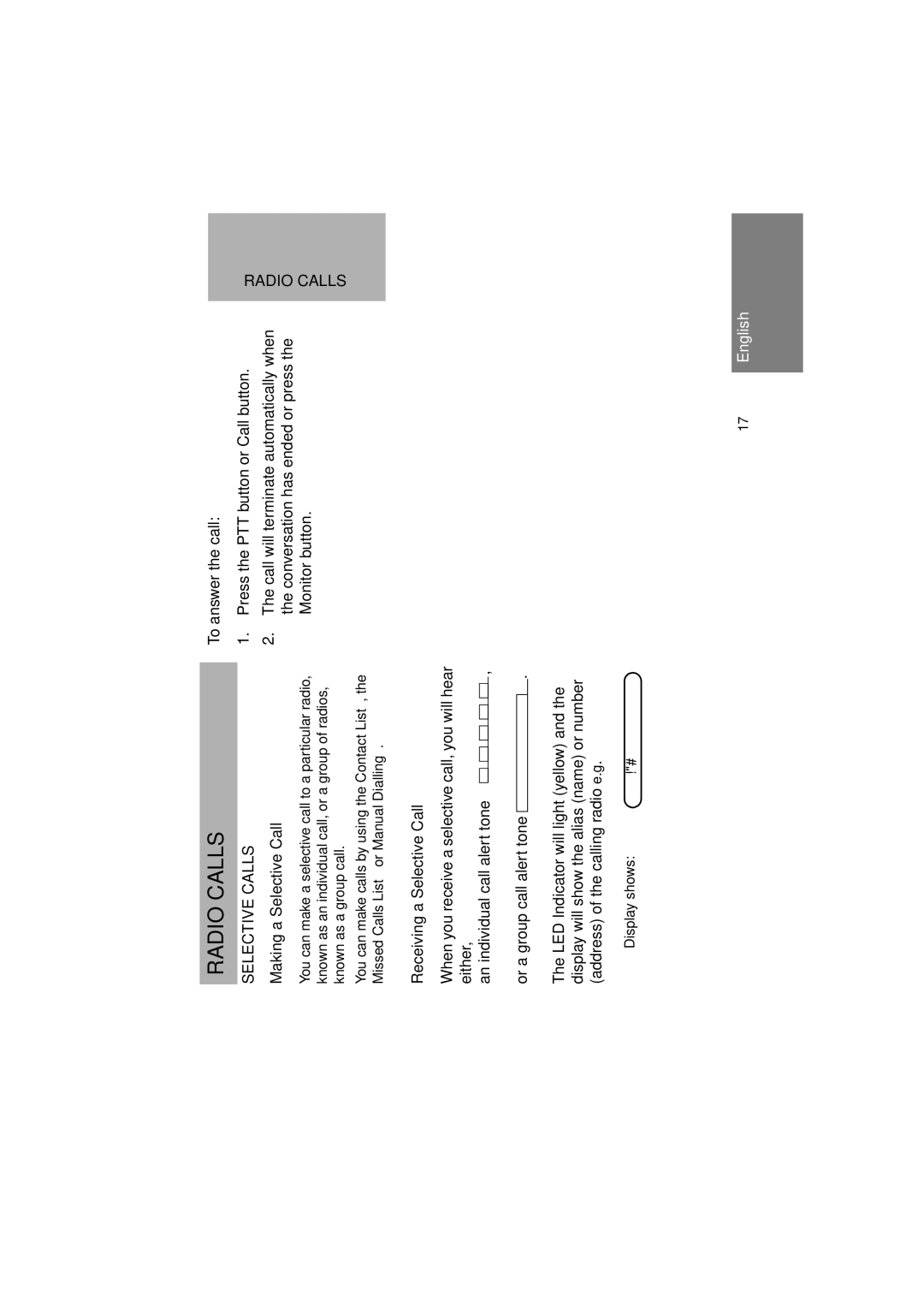 Motorola GM380 manual Radio Calls, Selective Calls, Making a Selective Call, Receiving a Selective Call 