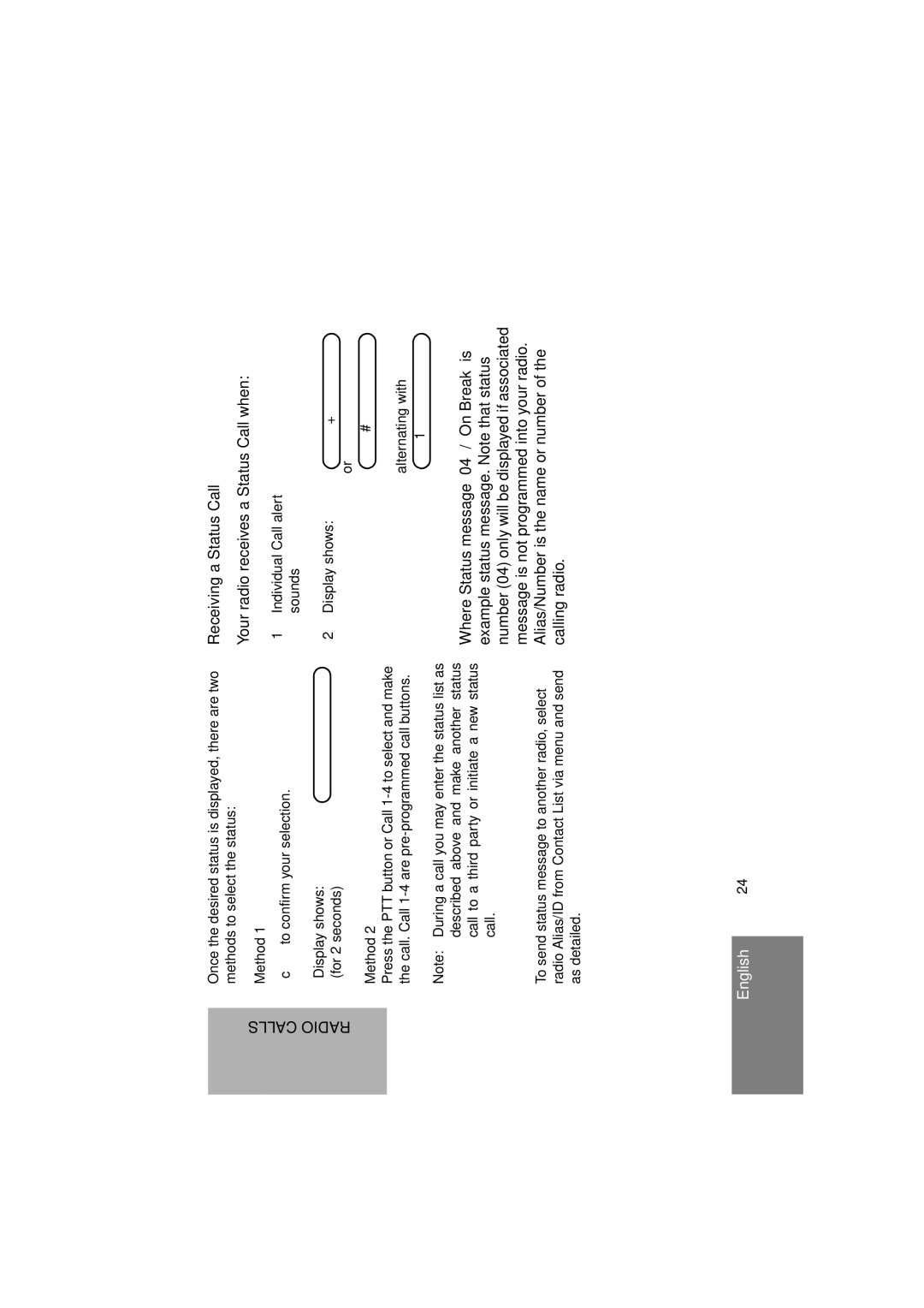 Motorola GM380 manual Receiving a Status Call 