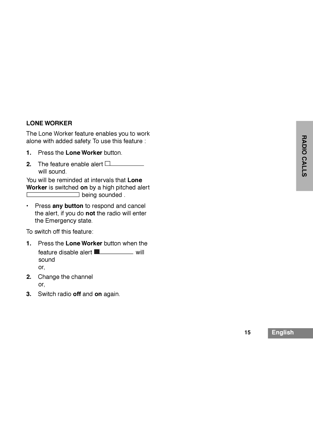 Motorola GP340 manual 2125.5, EhlqjVrxqghg, Ru,  6ZLWFKUDGLRRIIDQGRQDJDLQ,  Qjolvk 