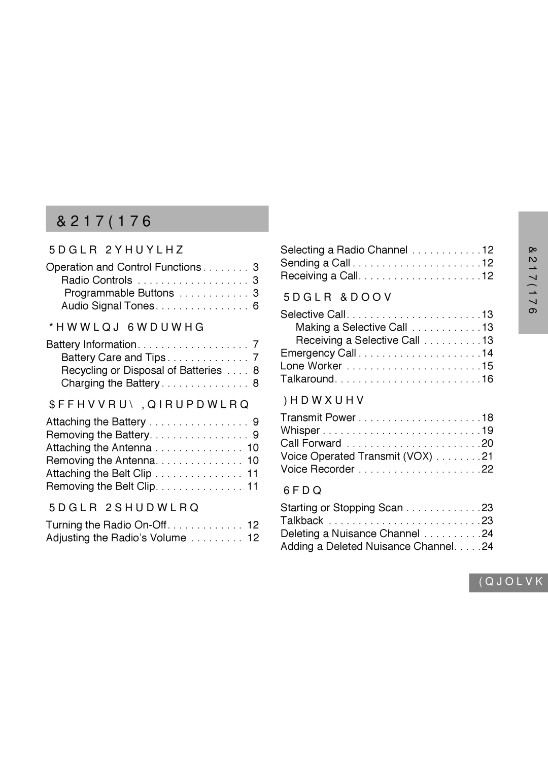 Motorola GP340 manual 217176,  Qjolvk 