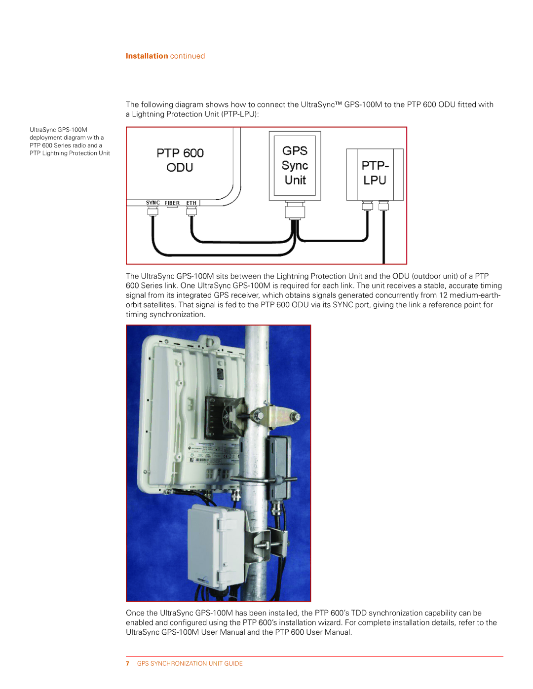 Motorola GPS-100M manual Installation 