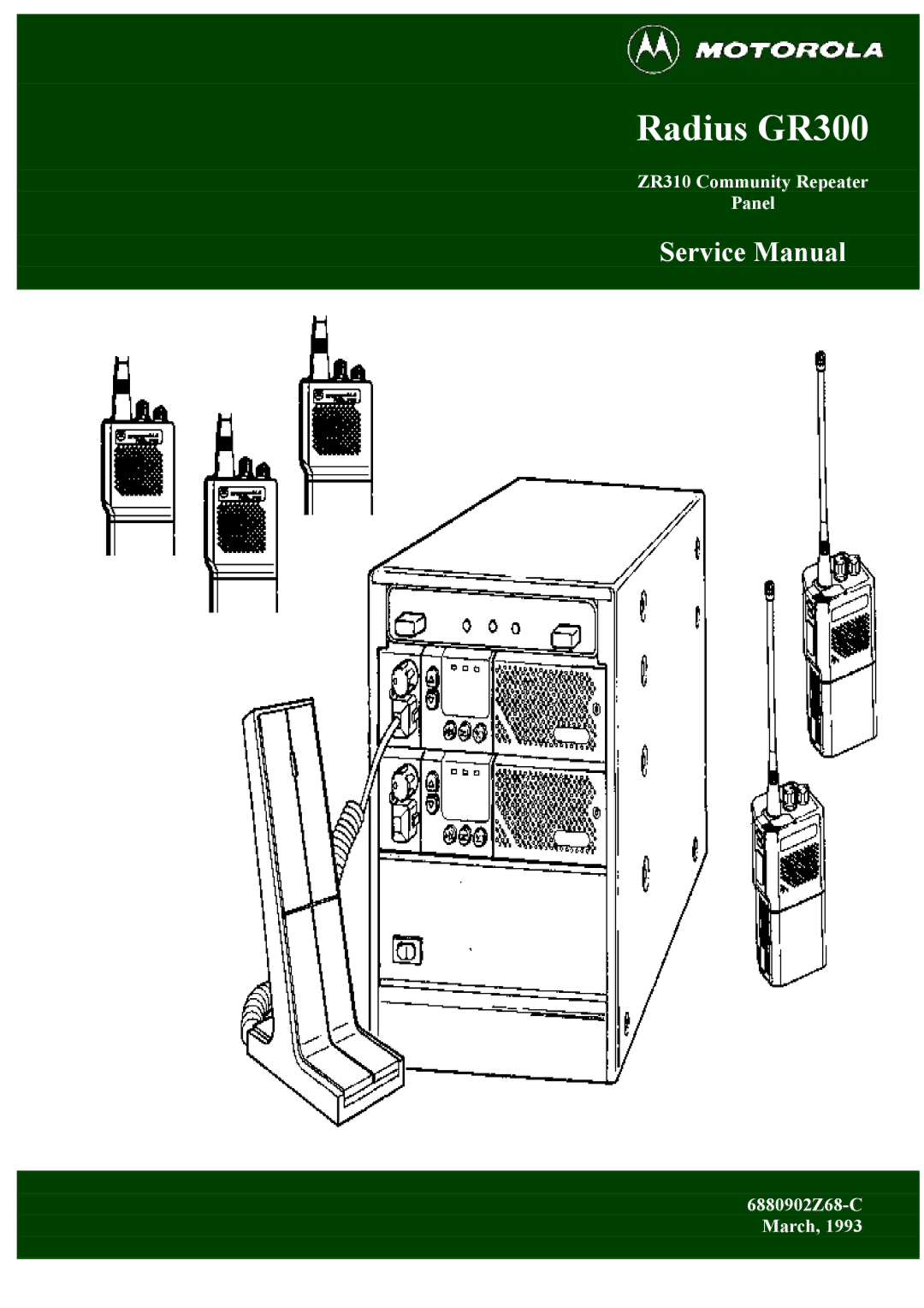 Motorola service manual Radius GR300 