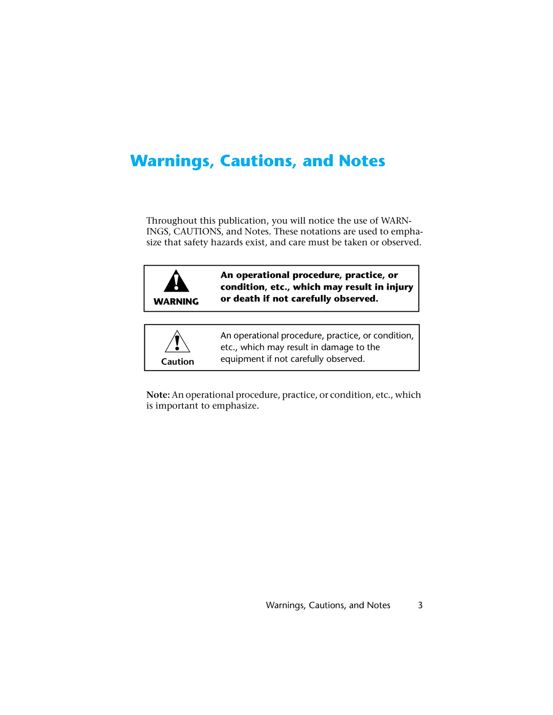 Motorola H01UCC6DU3AN operating instructions An operational procedure, practice, or 