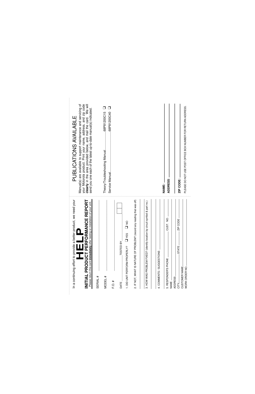 Motorola H01UCC6DU3AN operating instructions Help 