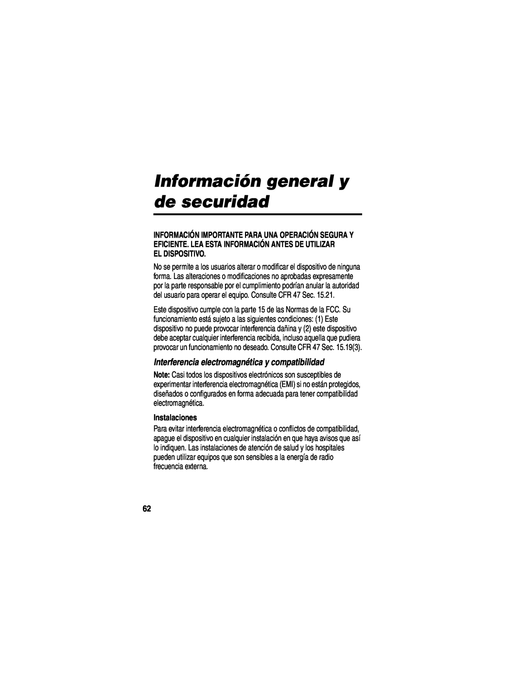 Motorola HF850 manual Información general y de securidad, Interferencia electromagnética y compatibilidad, El Dispositivo 