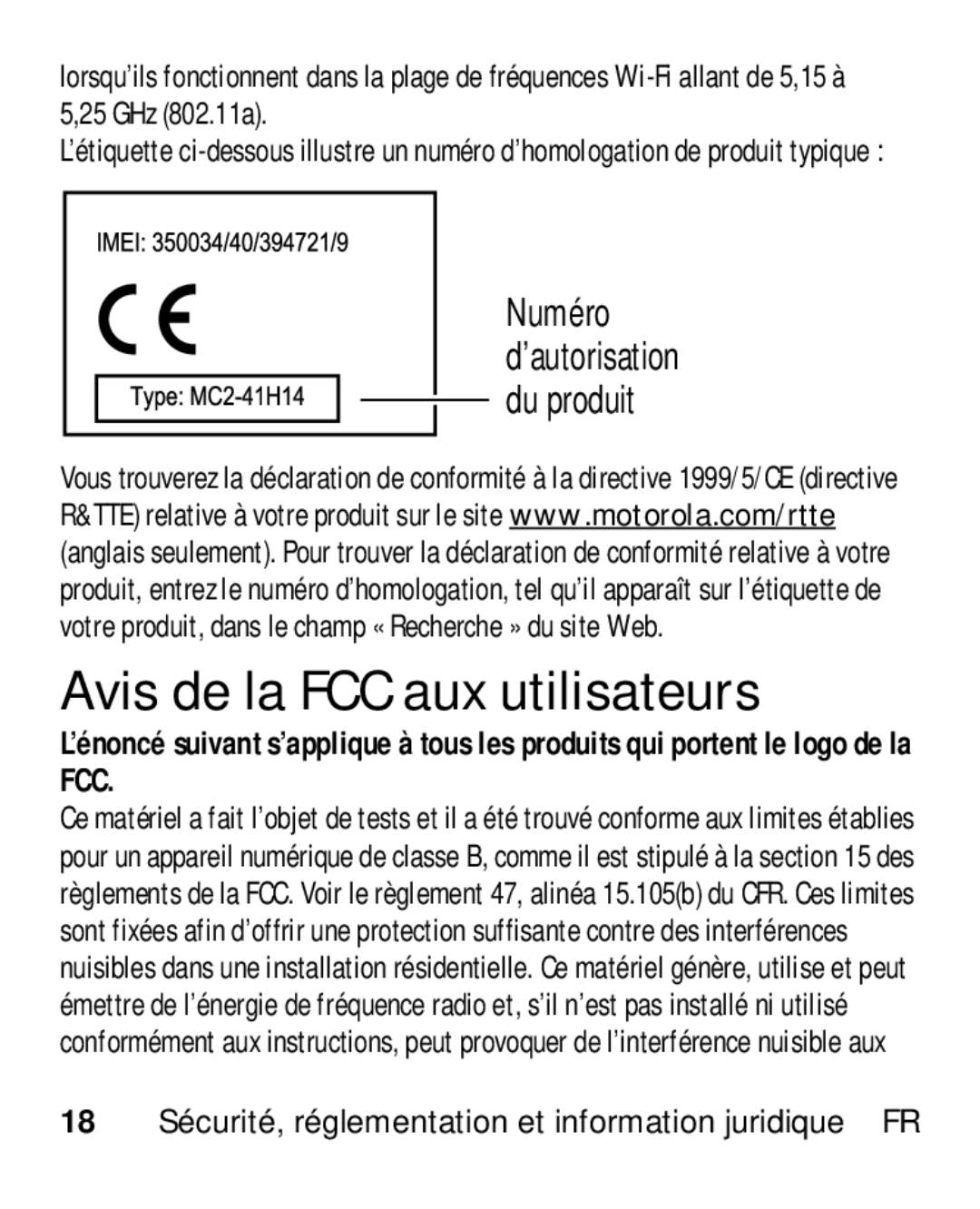 Motorola HK110 manual Avis de la FCC aux utilisateurs 