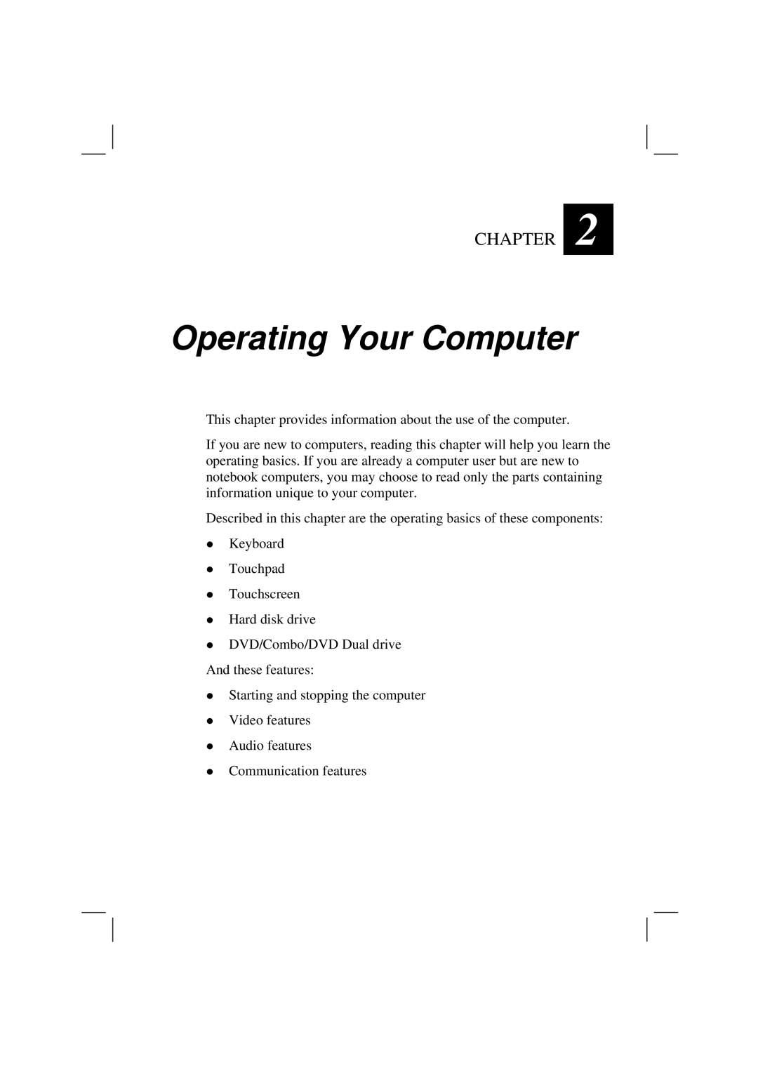 Motorola HK1223 manual Operating Your Computer 