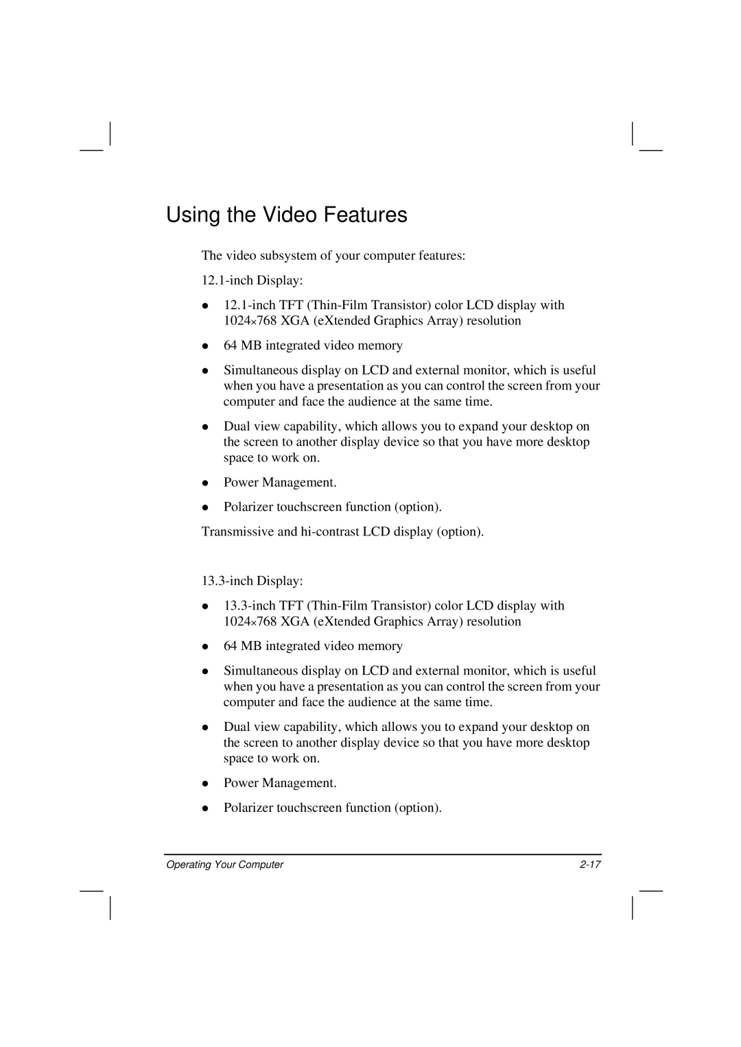 Motorola HK1223 manual Using the Video Features 