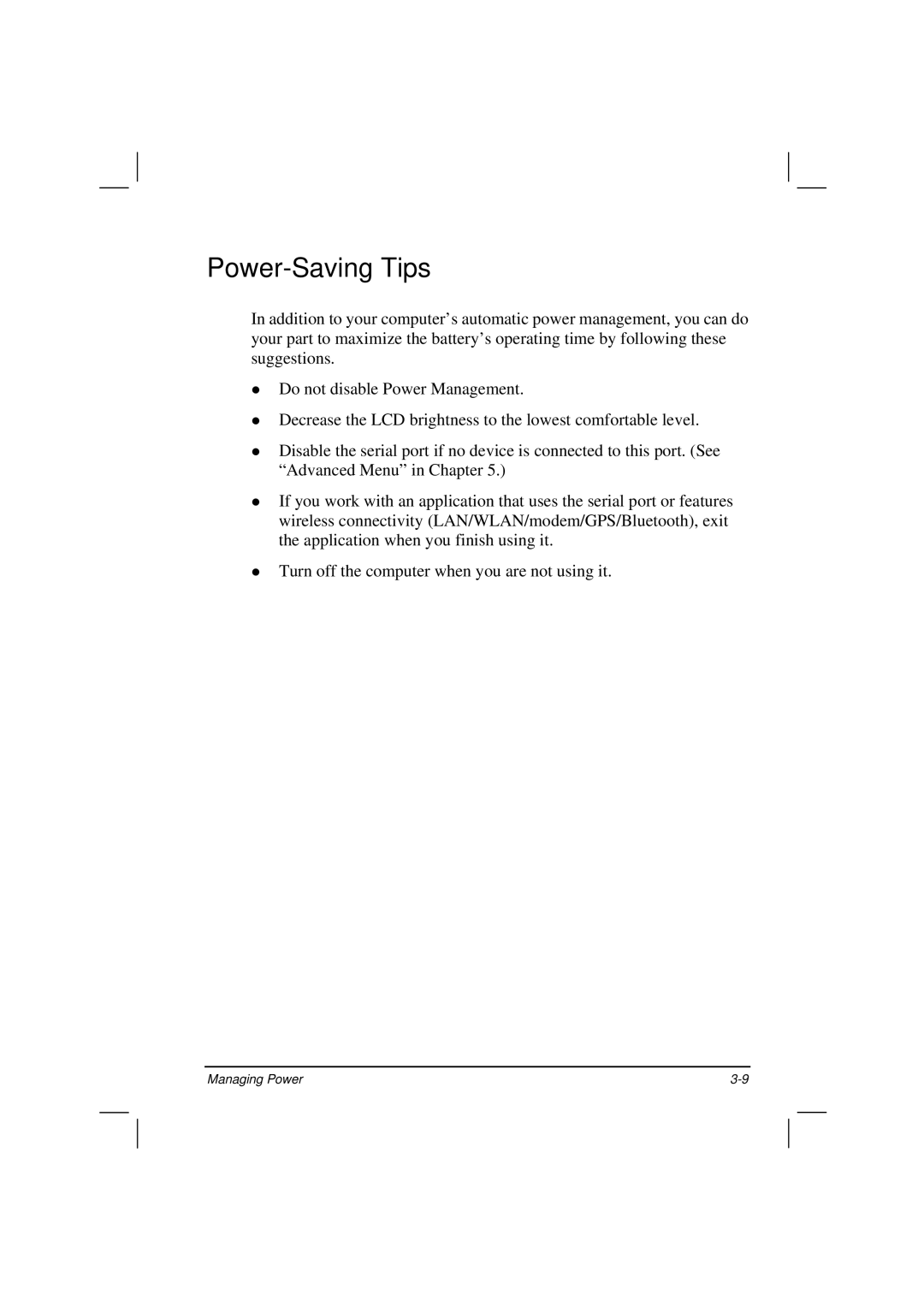 Motorola HK1223 manual Power-Saving Tips 