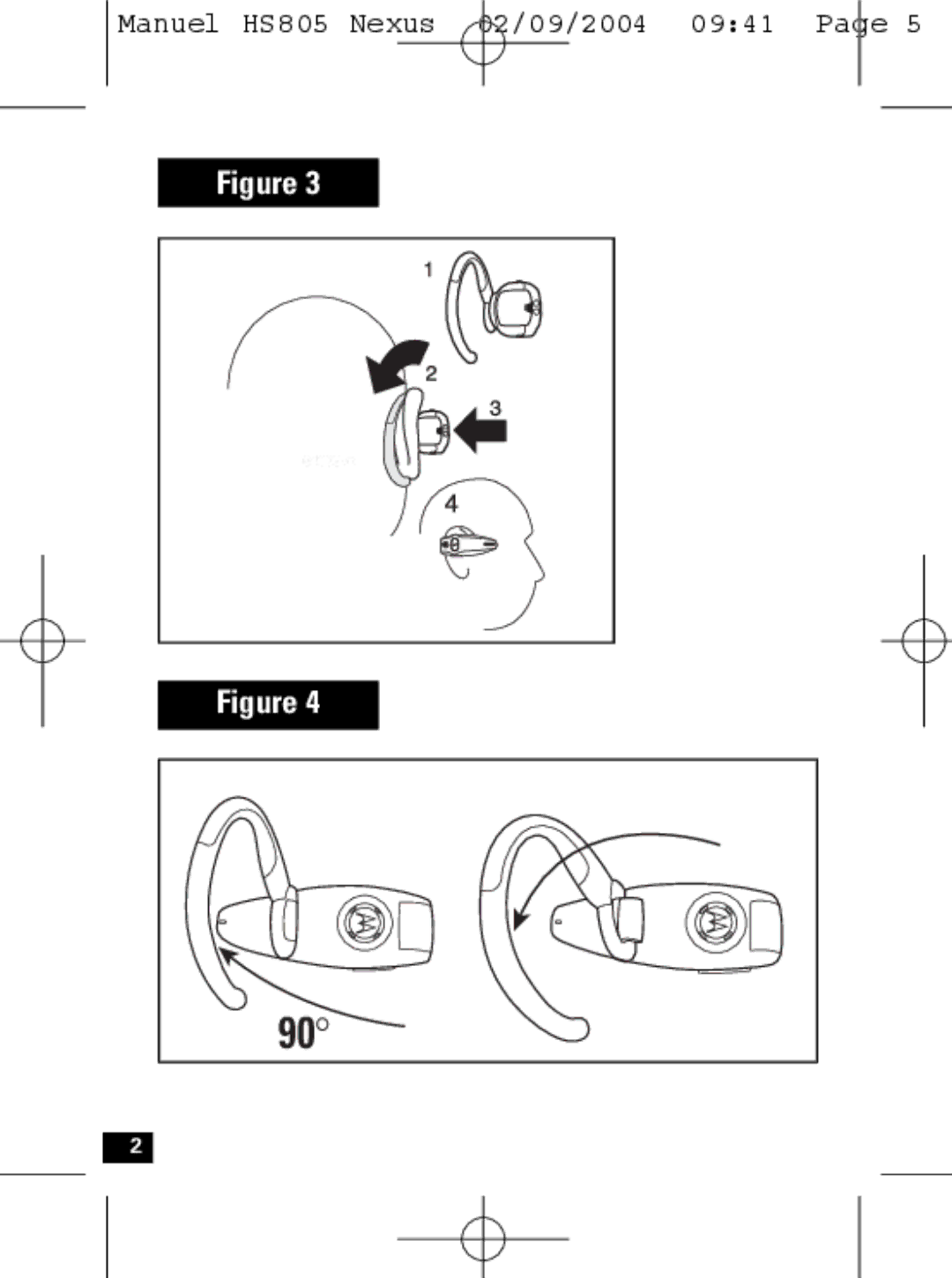 Motorola HS805 manual 040067o 