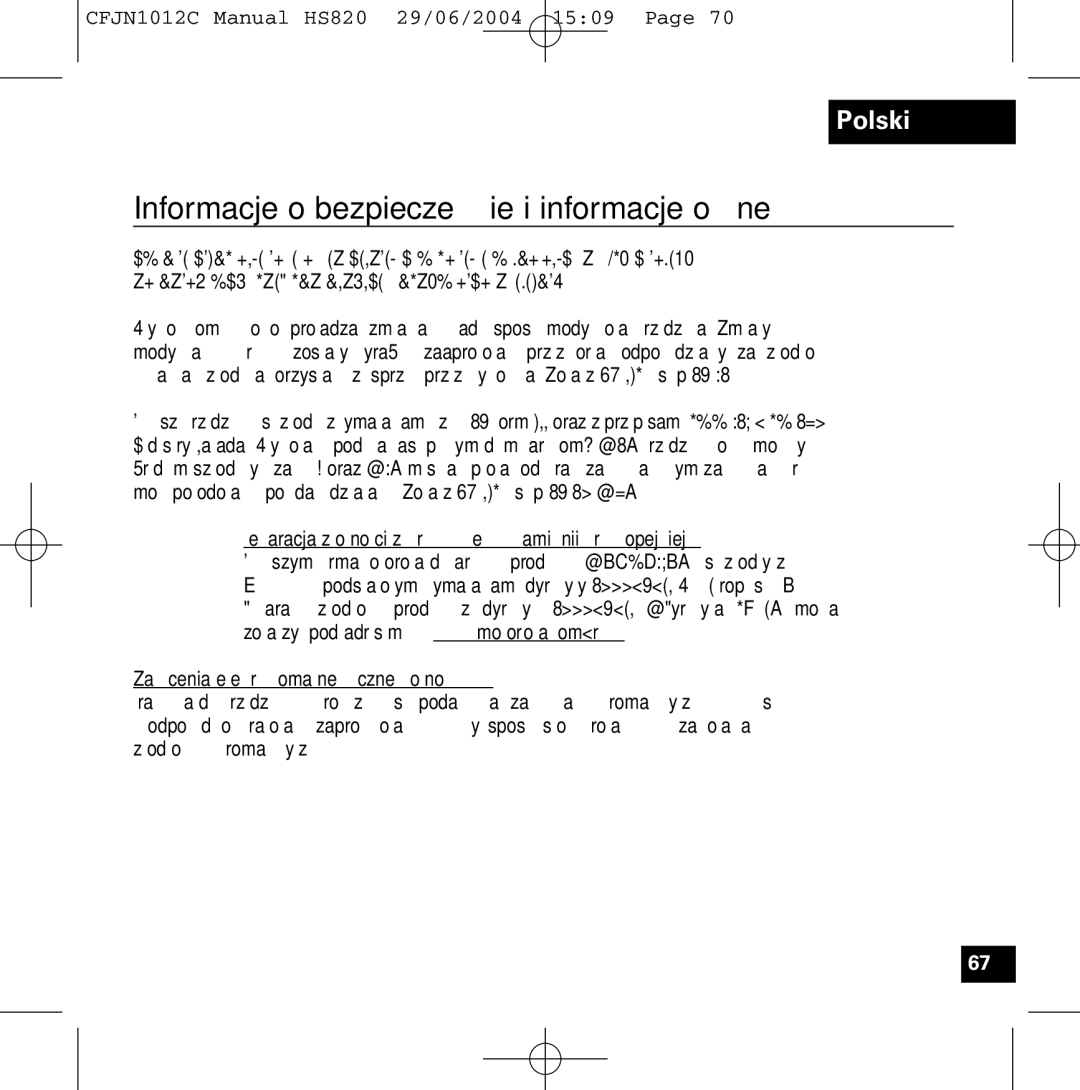 Motorola HS820 Informacje o bezpieczeństwie i informacje ogólne, Deklaracja zgodności z dyrektywami Unii Europejskiej 