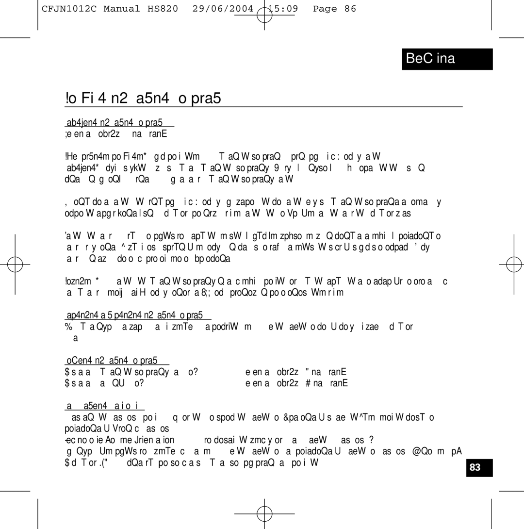 Motorola HS820 manual Použití náhlavní soupravy, Nabíjení náhlavní soupravy, Zapínání a vypínání náhlavní soupravy 