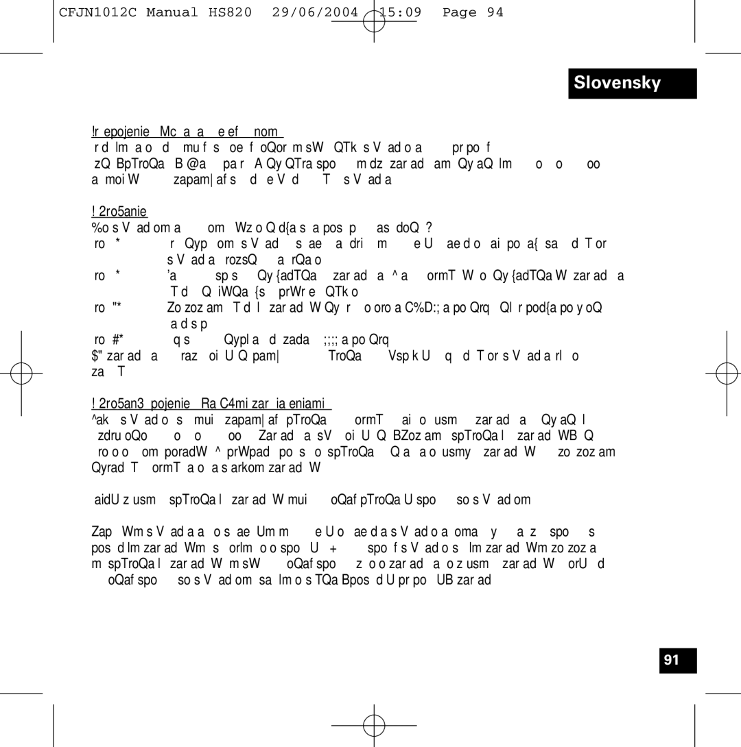 Motorola HS820 manual Prepojenie slúchadla s telefónom, Párovanie, Párované spojenie s ďalšími zariadeniami 