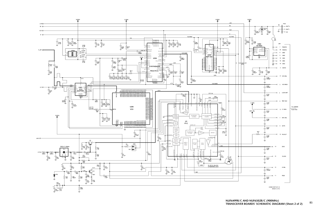 Motorola HT 1000 service manual Syn Syn Sel, GND30 REF OSC, GND27, GND21, 5VREG GND20, GND18 DAC SEL, CNTRL1 CNTRL2 GND17 