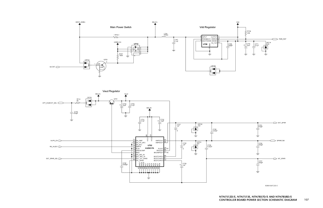 Motorola HT 1000 service manual NTN7512D/E, NTN7513E, NTN7857D/E and NTN7858D/E 107 