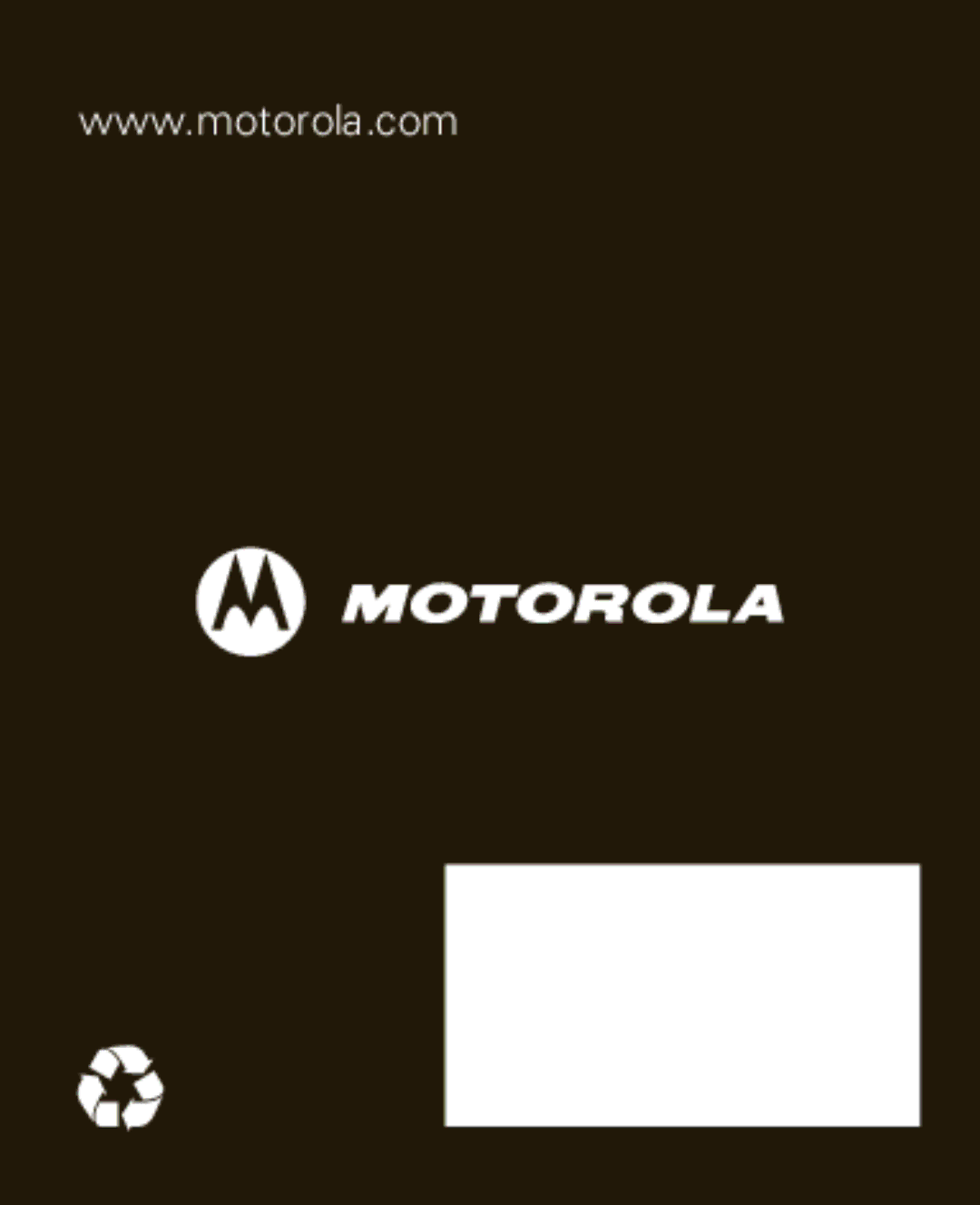 Motorola HX1 quick start 