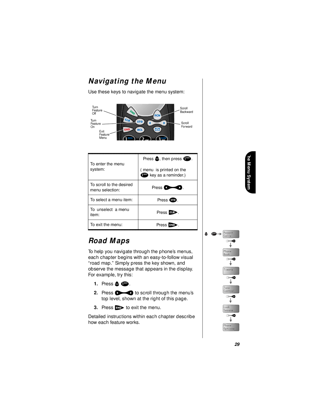 Motorola i1000plus specifications Navigating the Menu, Road Maps 