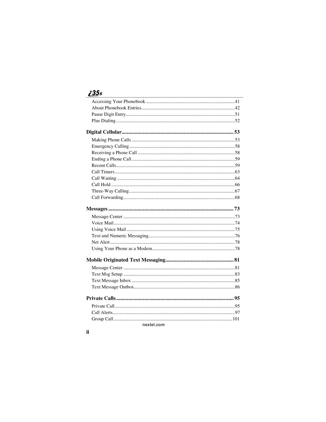 Motorola i325 manual Mobile Originated Text Messaging 