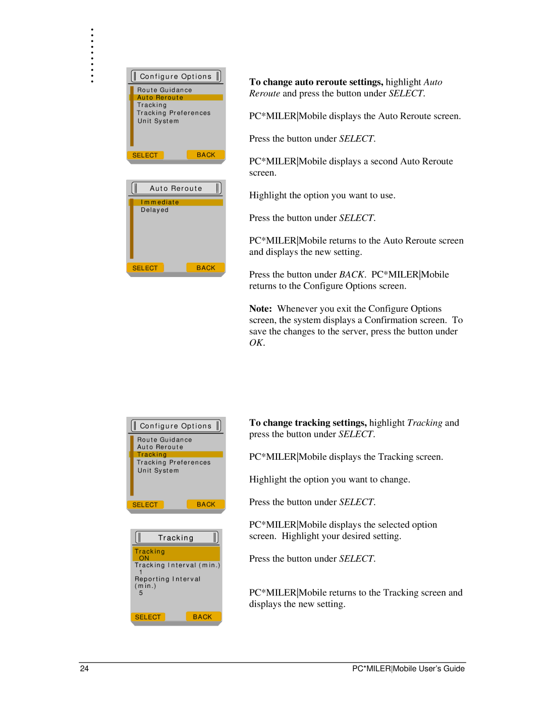 Motorola I355 manual Tracking 